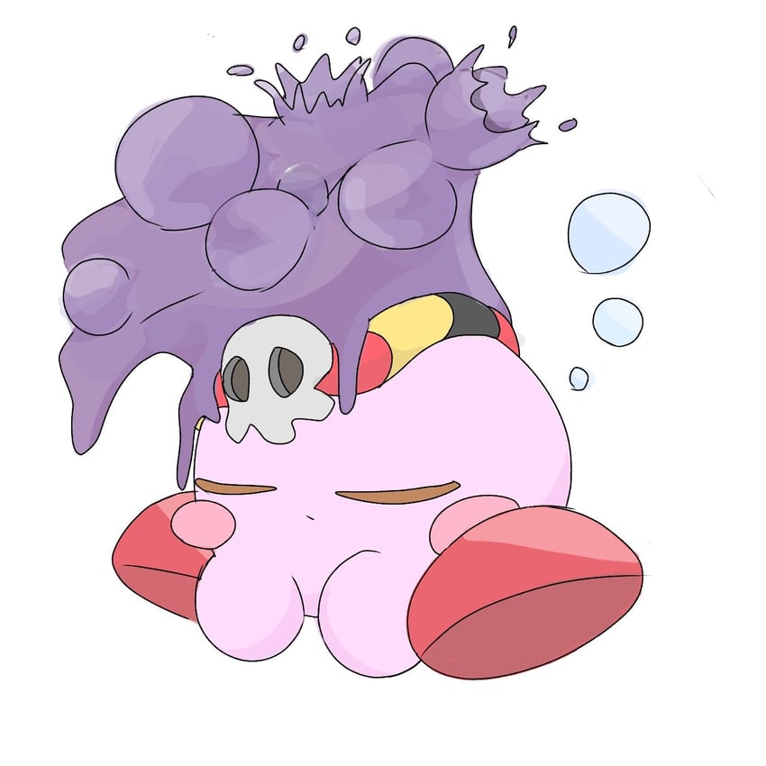 kirby and poison kirby (kirby and 1 more) drawn by poisonkabitaya