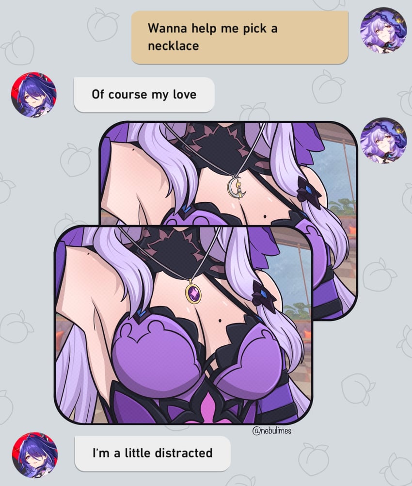 acheron and black swan (honkai and 1 more) drawn by nebulimes
