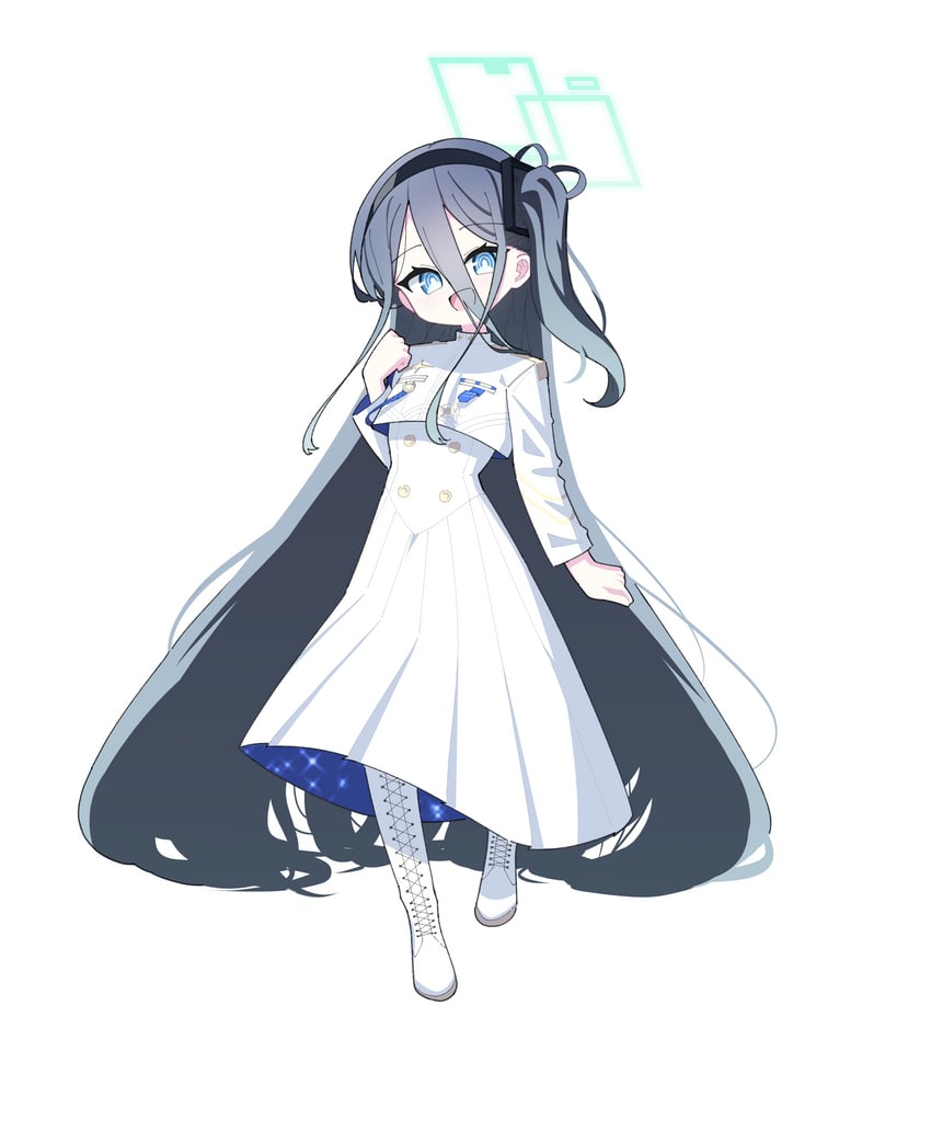 aris and general student council president (blue archive) drawn by 525_woiwo