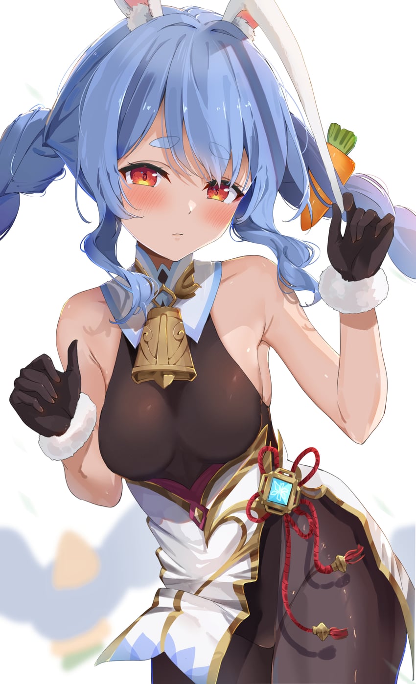 ganyu and usada pekora (hololive and 1 more) drawn by yamamoto_(ymmt_is_sexy)