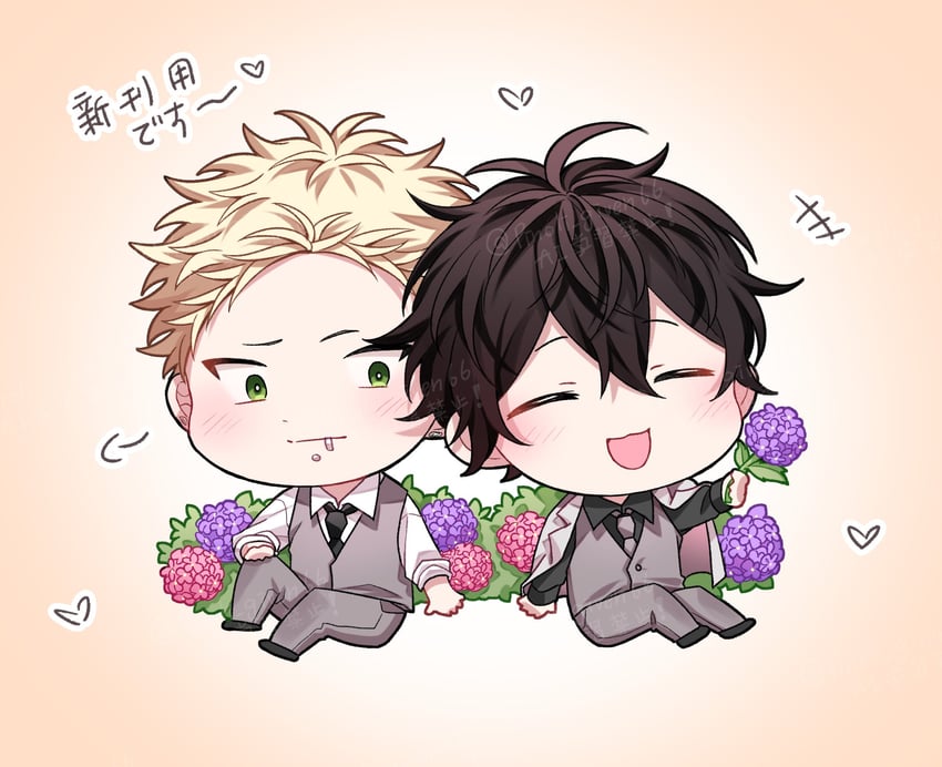 murata ugetsu and kaji akihiko (given) drawn by pinoli_(pinoli66)