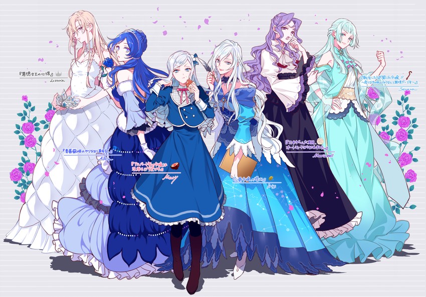 iris lana armenia and mary albert (koushaku reijou no tashinami and 5 more) drawn by futaba_hazuki