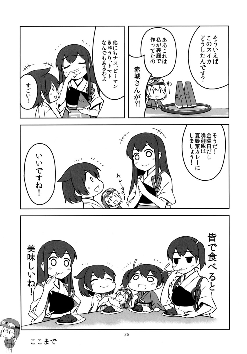 kaga, akagi, souryuu, hiryuu, fairy, and 1 more (kantai collection) drawn by shishigami_(sunagimo)