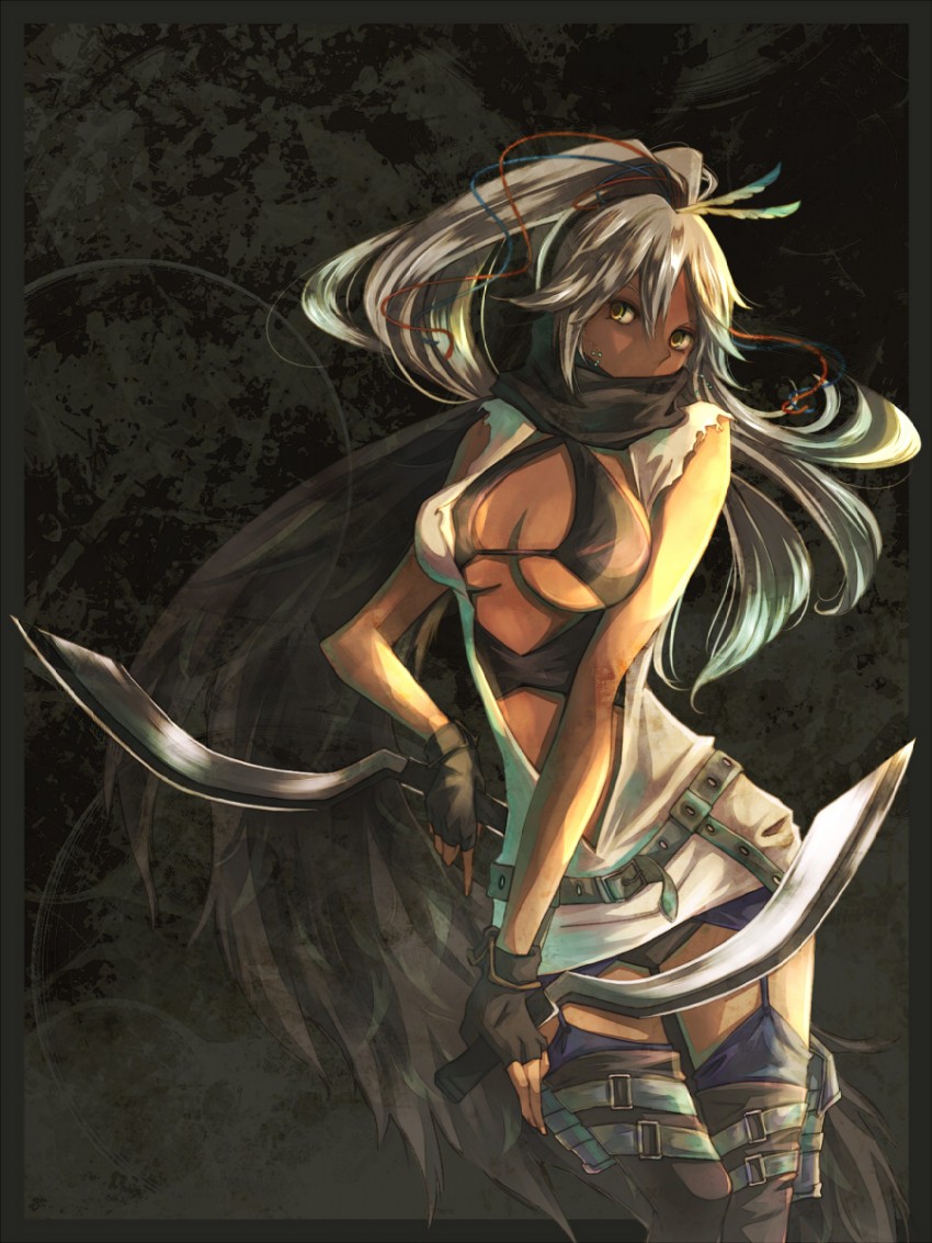 shihouin yoruichi (bleach and 1 more) drawn by suribachi_(miyabi)