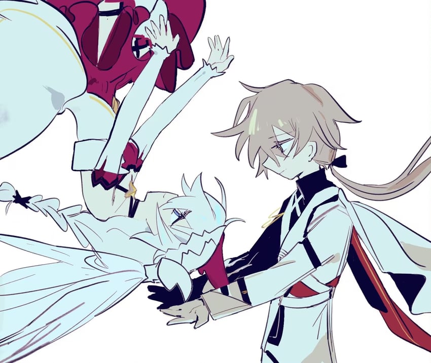 theresa apocalypse and otto apocalypse (honkai and 1 more) drawn by yuyuyu986