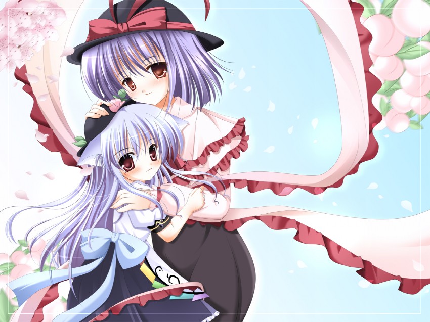 hinanawi tenshi and nagae iku (touhou) drawn by hiyori-o