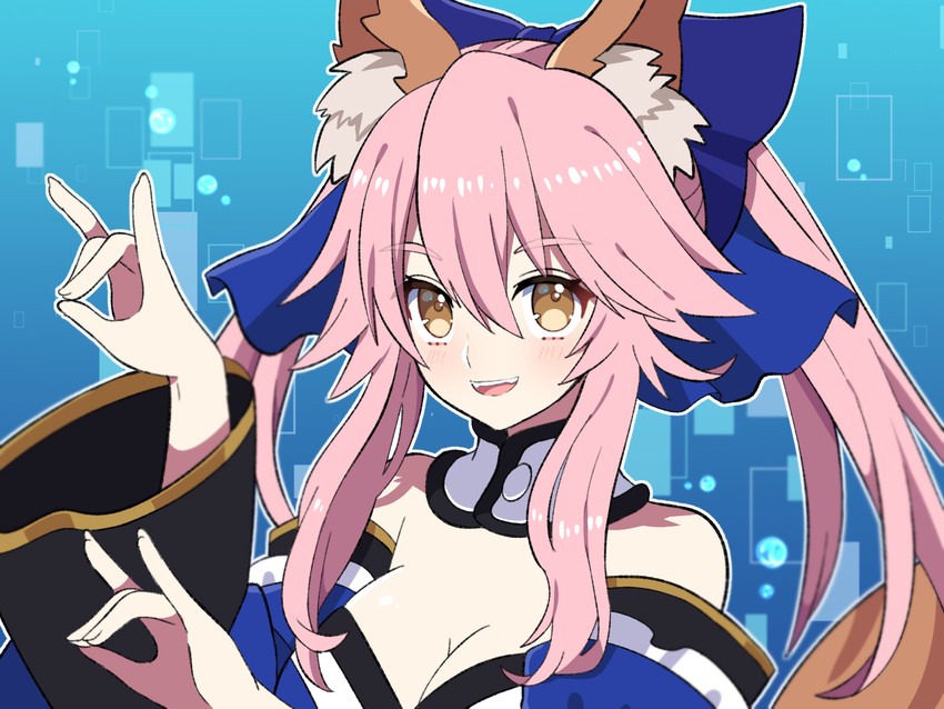tamamo and tamamo no mae (fate and 4 more) drawn by rain_leyley