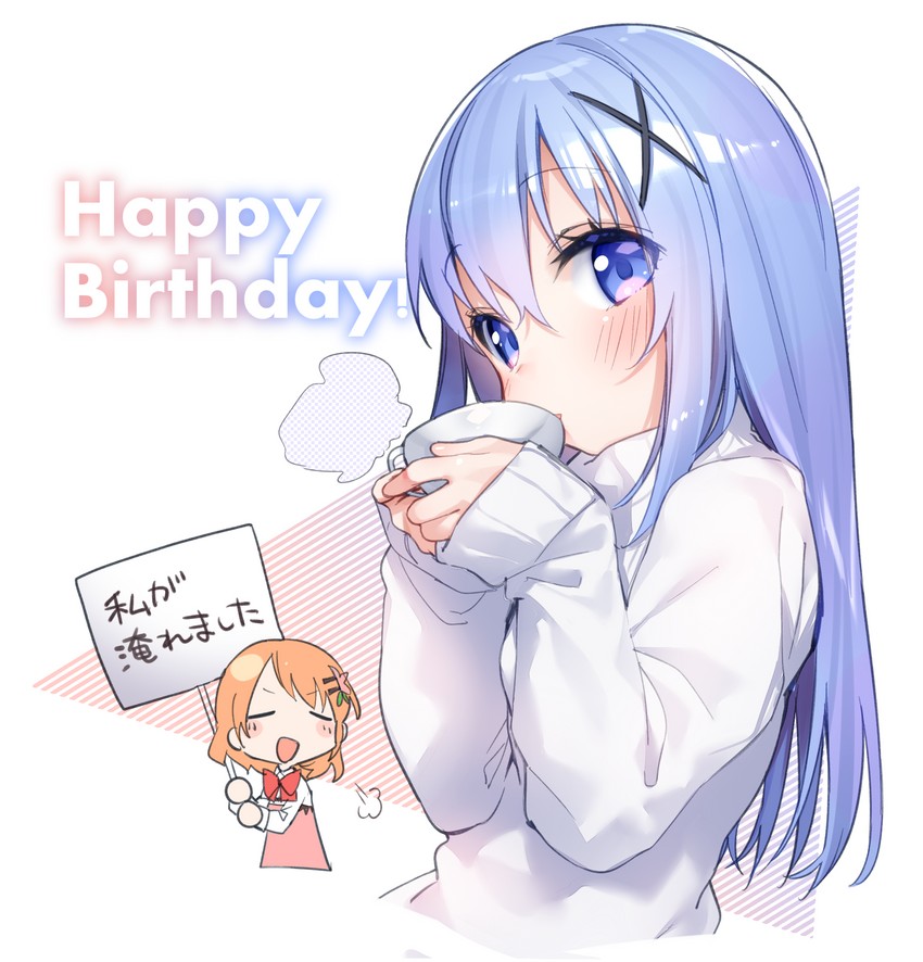 kafuu chino and hoto cocoa (gochuumon wa usagi desu ka?) drawn by tousaki_shiina