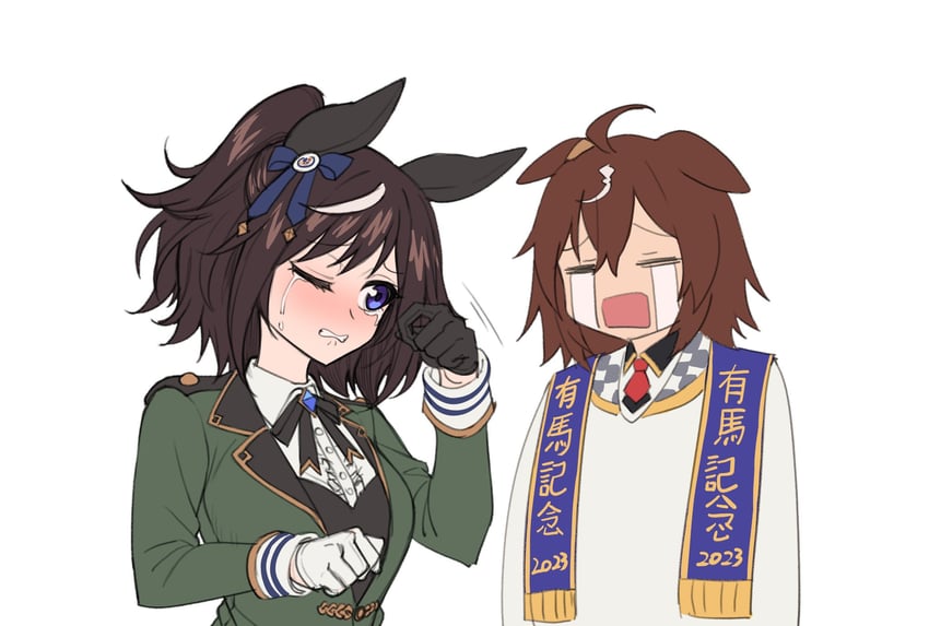 do deuce and titleholder (original and 1 more) drawn by fukuro_(maruaru00)