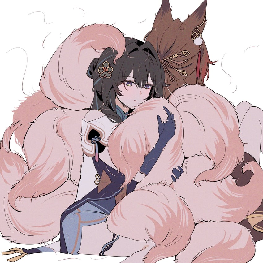 ruan mei, tingyun, and fugue (honkai and 1 more) drawn by d0600059994959