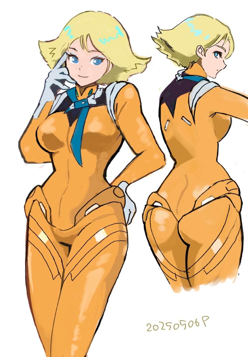 sayla mass (gundam and 2 more) drawn by okrdisk2000