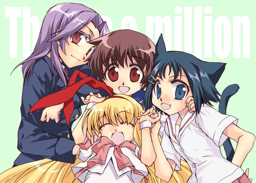 miyanaga saki, amae koromo, kajiki yumi, and ikeda kana (saki) drawn by kapiko