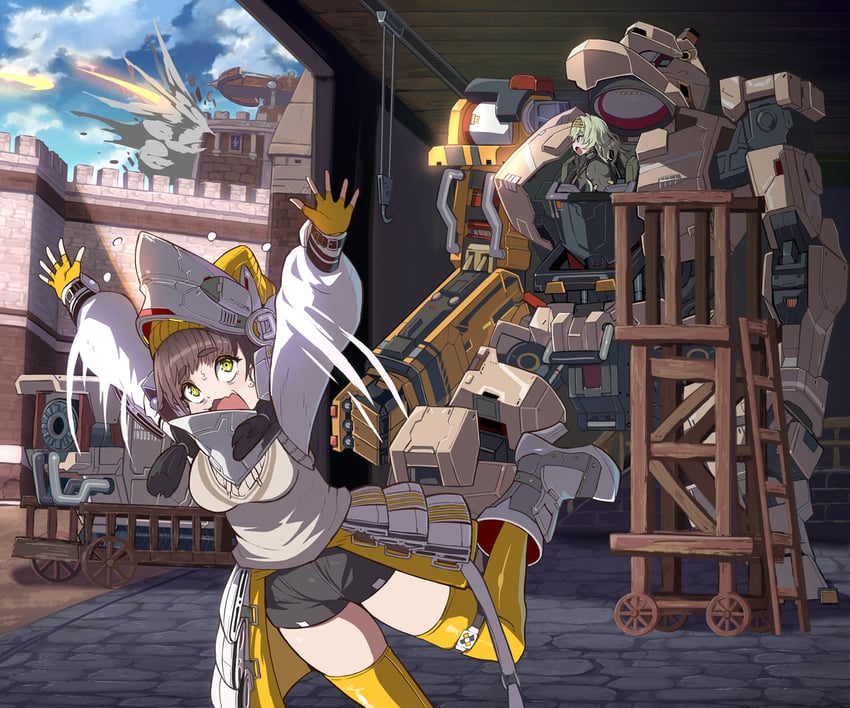 kilo, chime, and talos (goddess of victory: nikke) drawn by syope