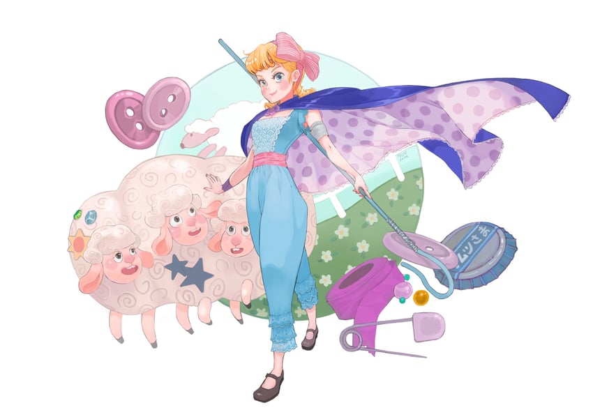 bo peep (toy story and 1 more) drawn by kemushi_sama