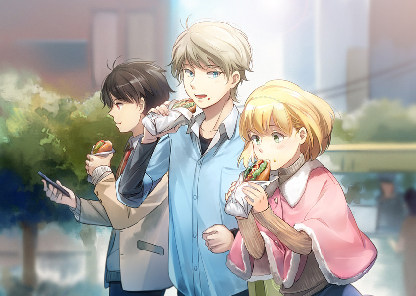 slaine troyard, kaizuka inaho, and asseylum vers allusia (aldnoah.zero) drawn by aki_(neyuki41028)
