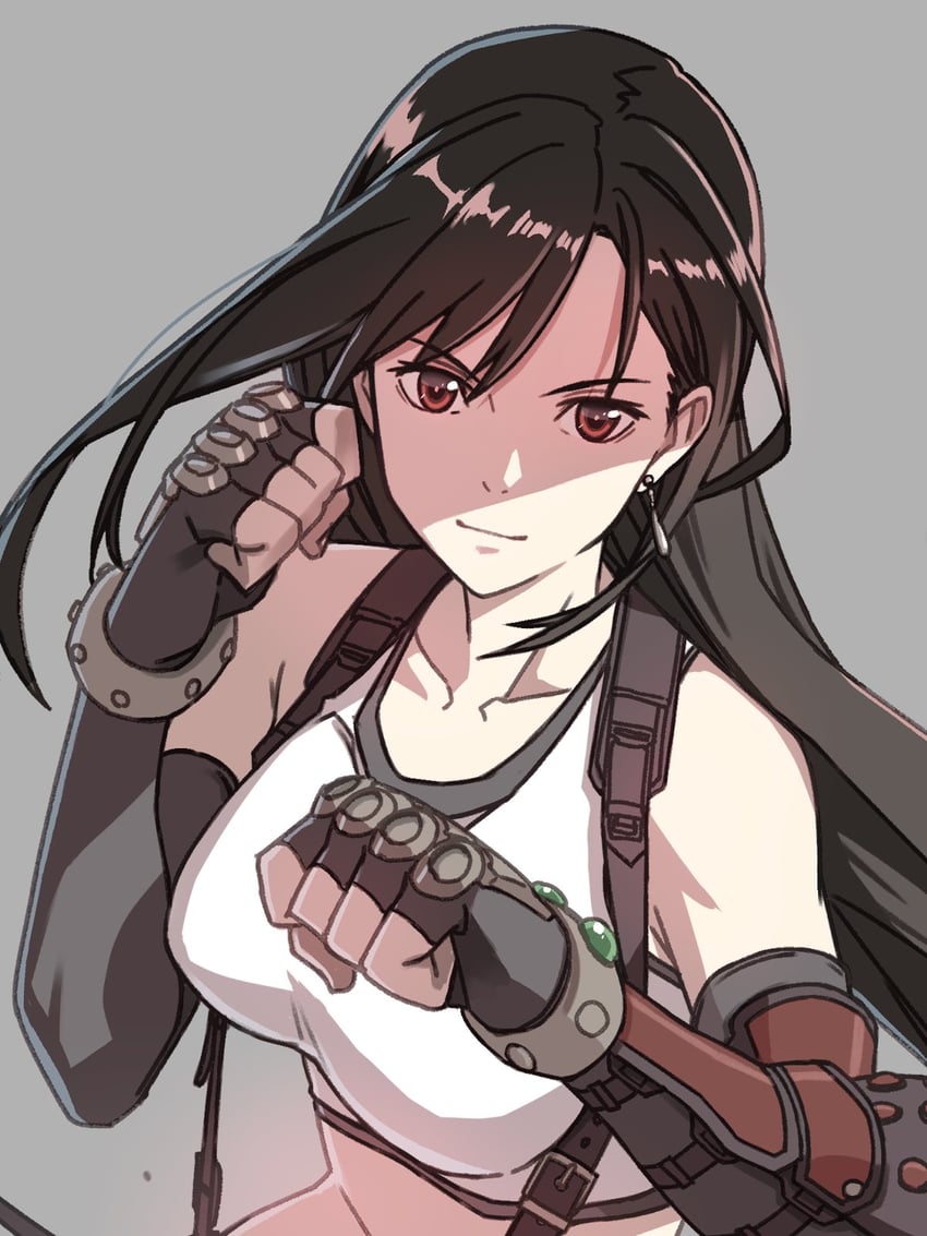 tifa lockhart (final fantasy and 2 more) drawn by decoponmagi
