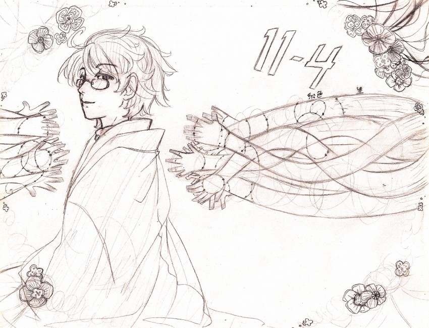 itoshiki nozomu (sayonara zetsubou sensei) drawn by orenji_iro