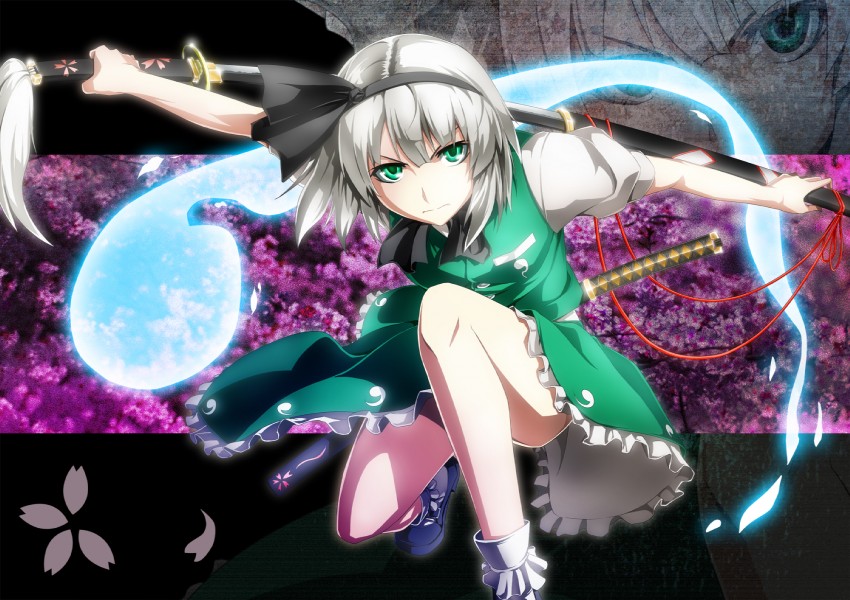konpaku youmu (touhou) drawn by maruyama_kurehiro