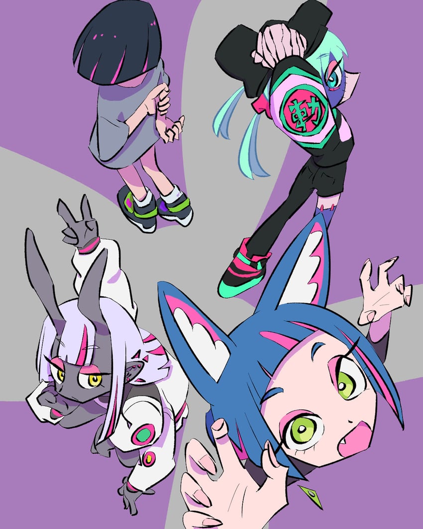 nira-chan, sammy, yuezu, and fulan (zutto mayonaka de ii no ni and 2 more) drawn by hillnihil