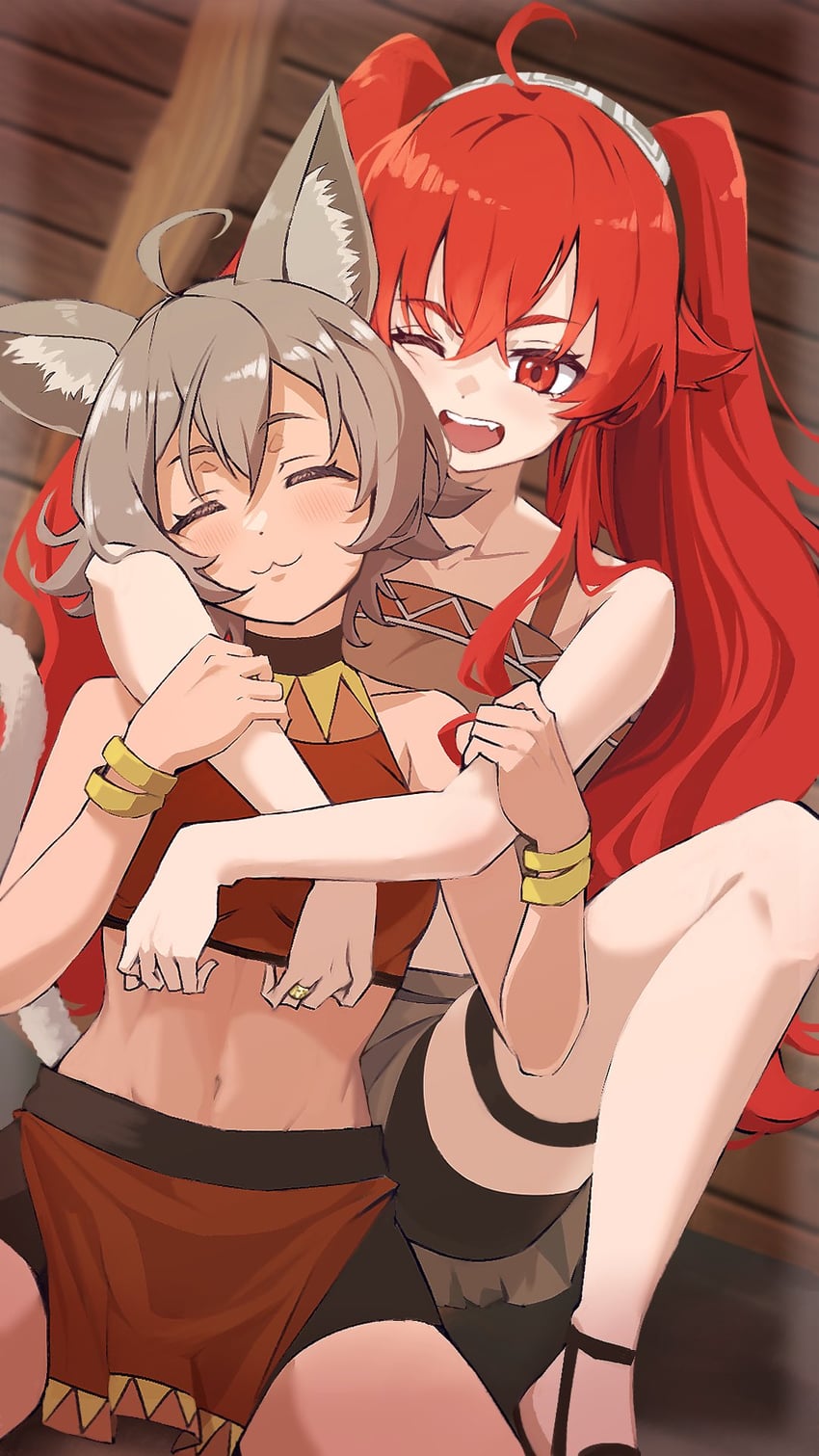 eris greyrat and minitona dedoldia (mushoku tensei) drawn by seriro00112