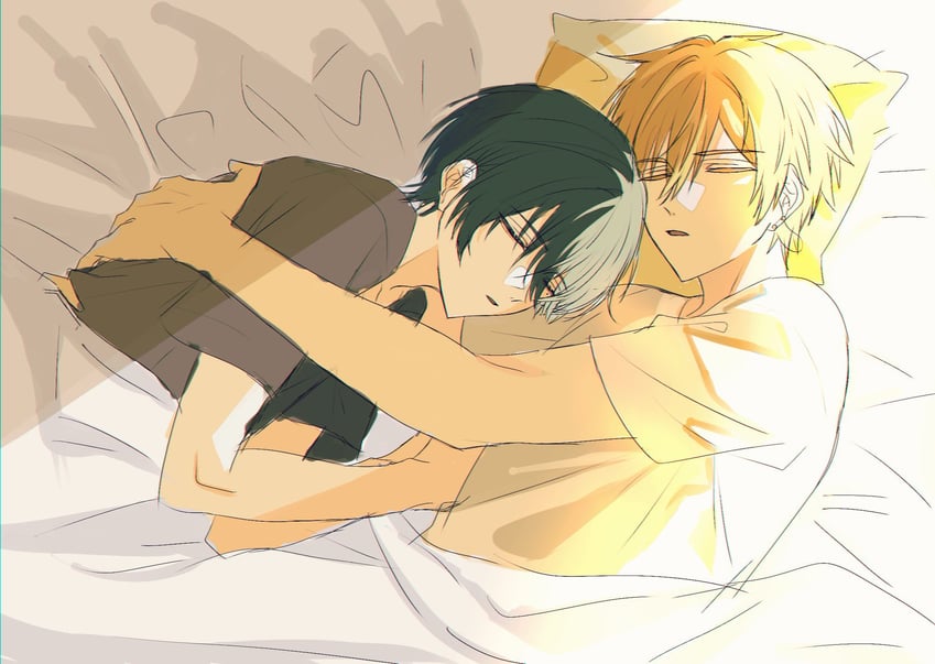 shinonome akito and aoyagi touya (project sekai) drawn by ch0_prsk