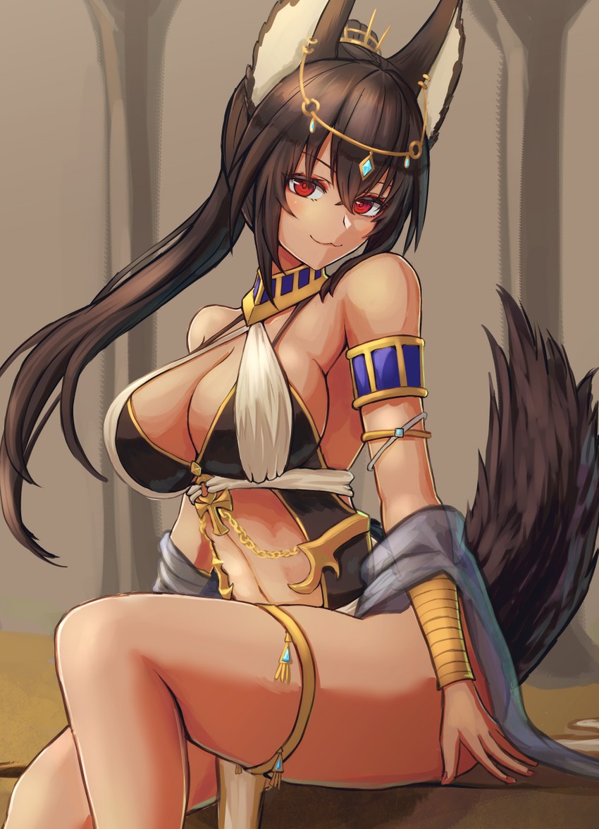 anubis (original and 1 more) drawn by moppo