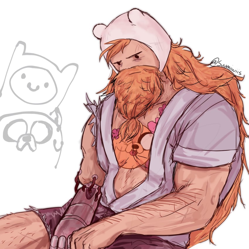 finn the human and jake the dog (adventure time and 1 more) drawn by suumiwiis