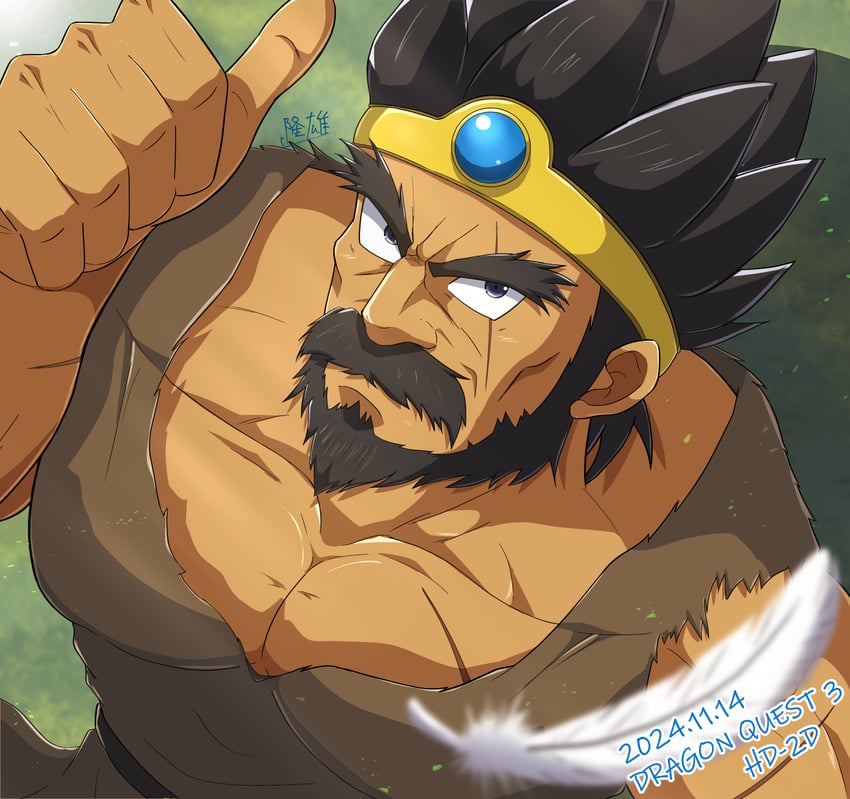 ortega (dragon quest and 1 more) drawn by zeff_ozaki