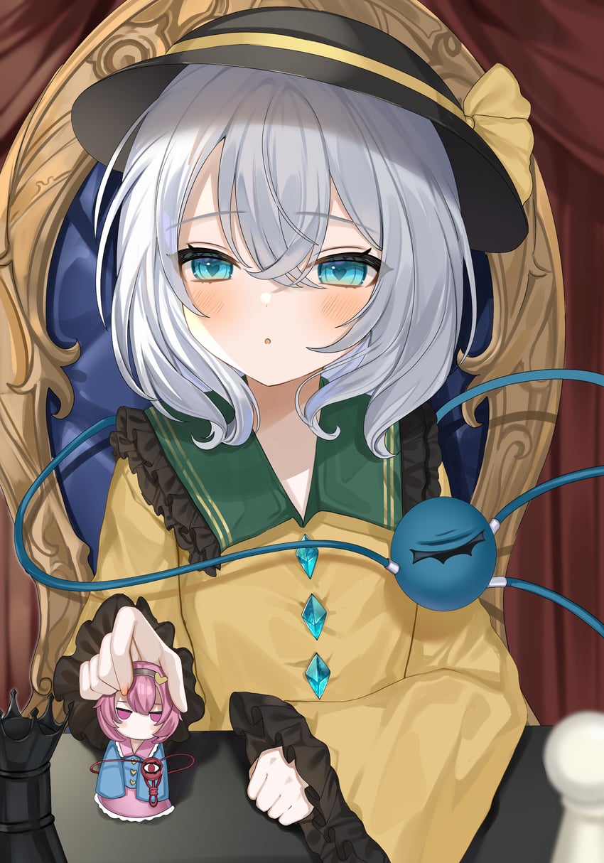 komeiji koishi and komeiji satori (touhou) drawn by okome2028