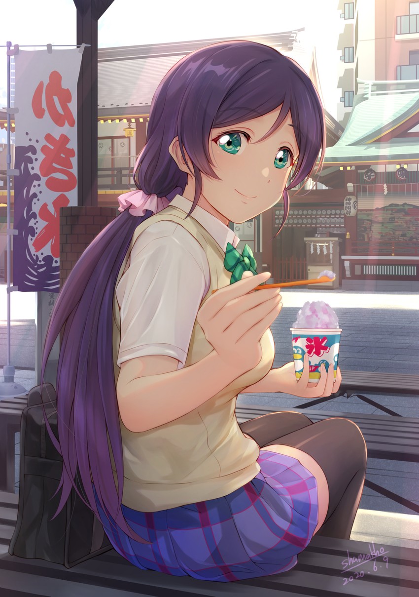 tojo nozomi (love live! and 1 more) drawn by shamakho
