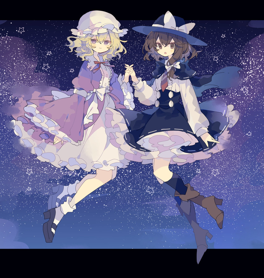 usami renko and maribel hearn (touhou) drawn by nikorashi-ka