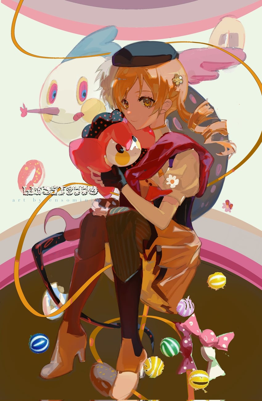 tomoe mami and charlotte (mahou shoujo madoka magica) drawn by ainimo5