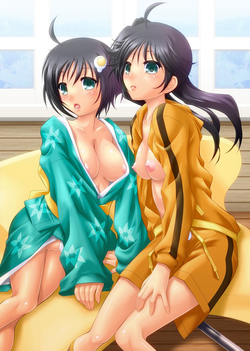 araragi karen and araragi tsukihi (monogatari and 1 more) drawn by ayato