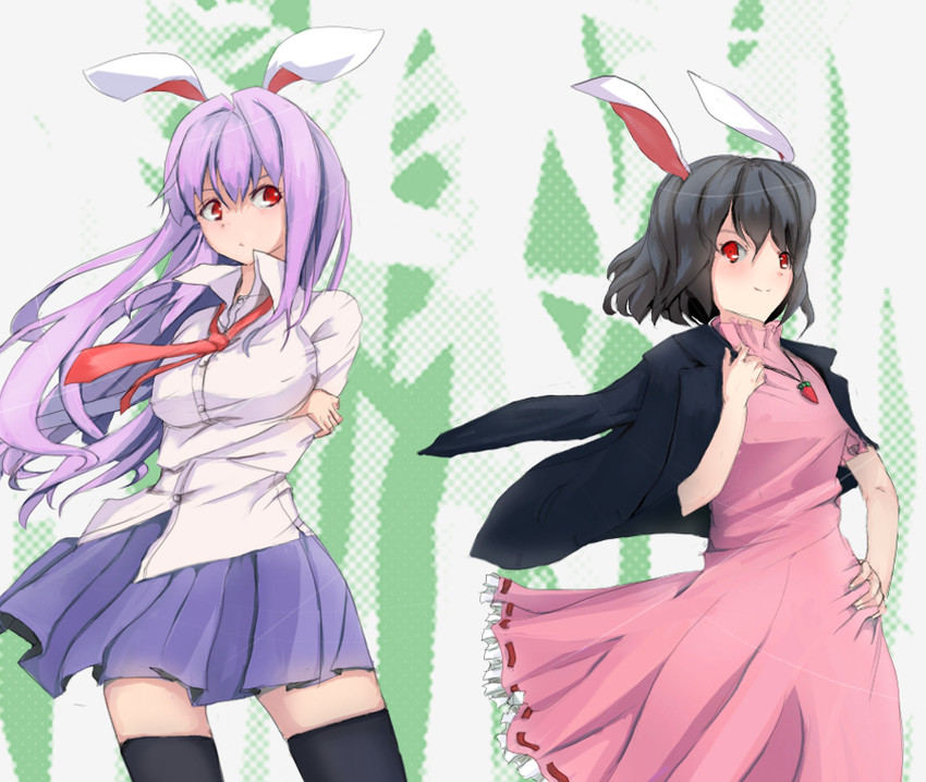 reisen udongein inaba and inaba tewi (touhou) drawn by shiina_maru