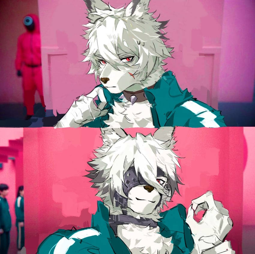 von lycaon (zenless zone zero and 1 more) drawn by haru41113