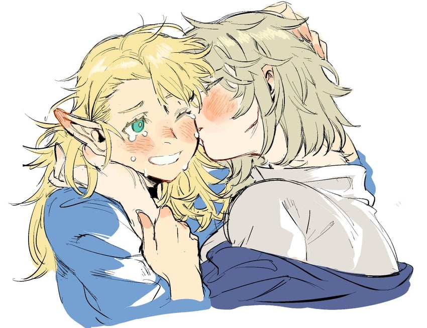 marcille donato and falin touden (dungeon meshi) drawn by leichen6194