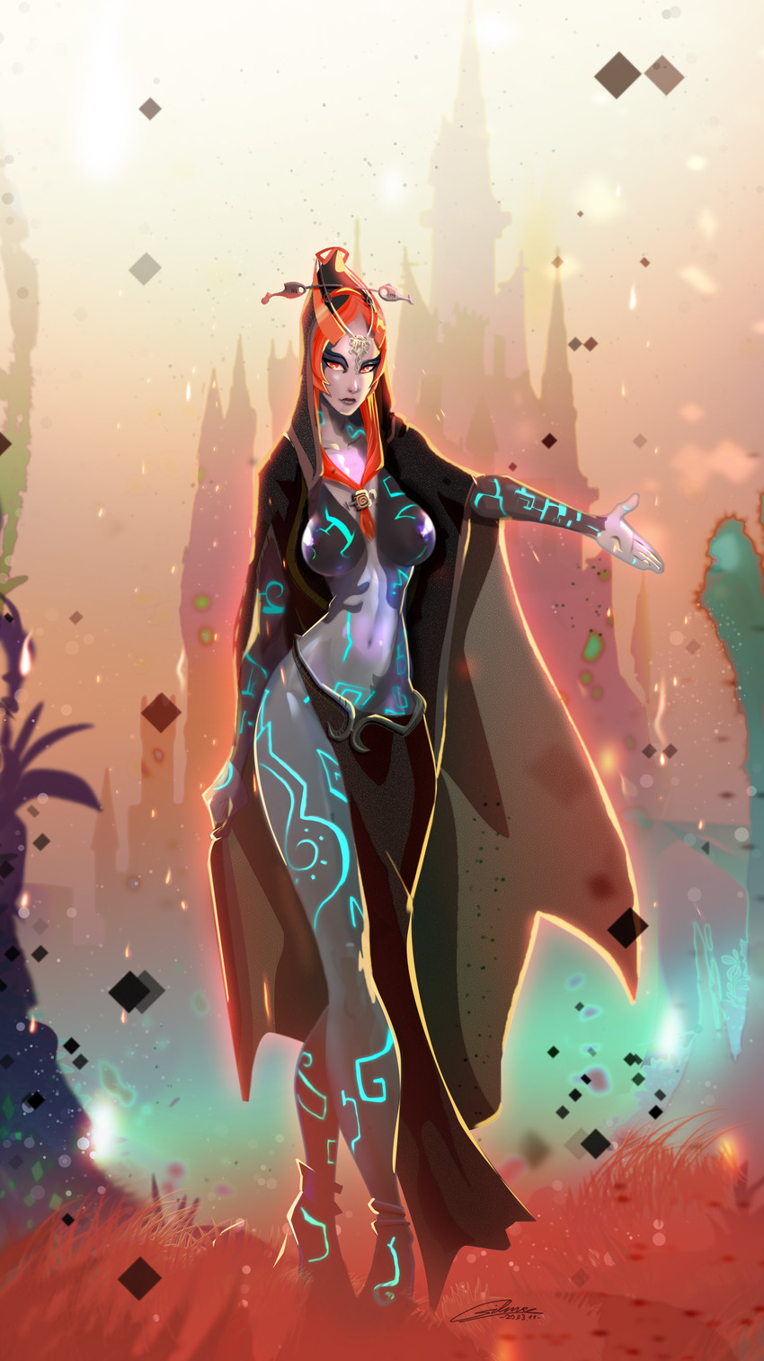 midna (the legend of zelda and 1 more) drawn by gilmec