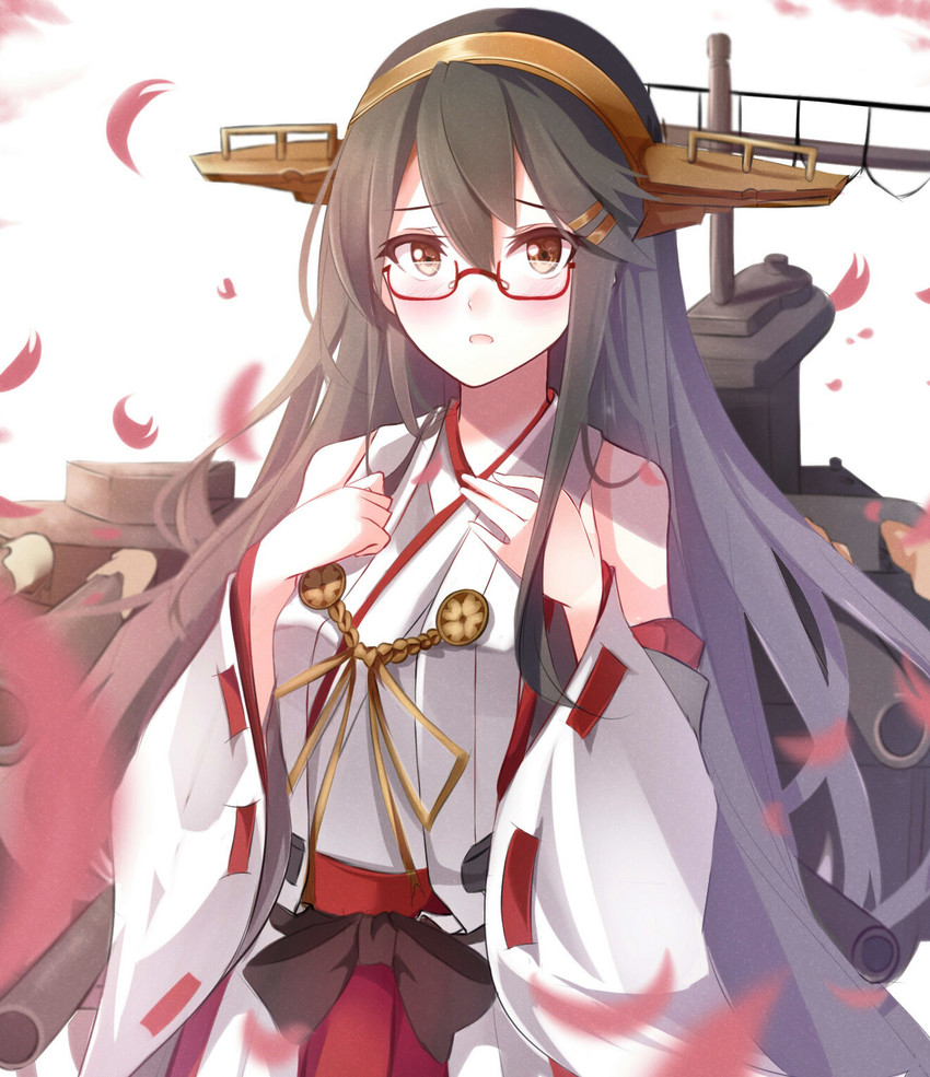 haruna and haruna kai ni (kantai collection) drawn by shigure_s