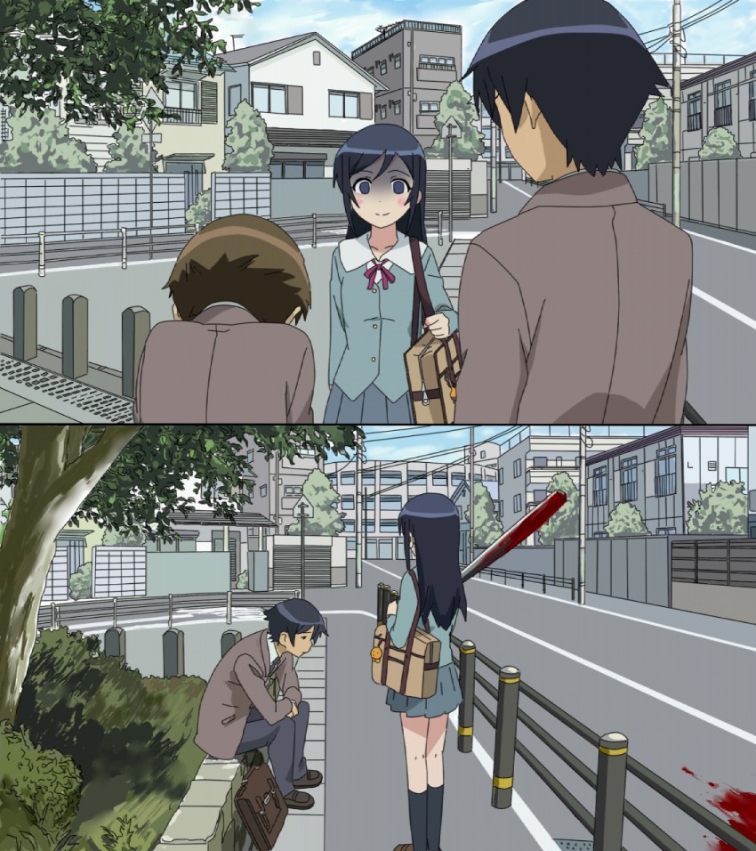 kousaka kyousuke, aragaki ayase, and tamura manami (ore no imouto ga konna ni kawaii wake ga nai) drawn by takahiro_(rikky)