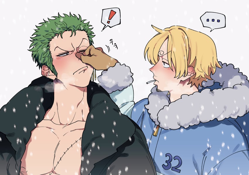 roronoa zoro and sanji (one piece) drawn by tm_one