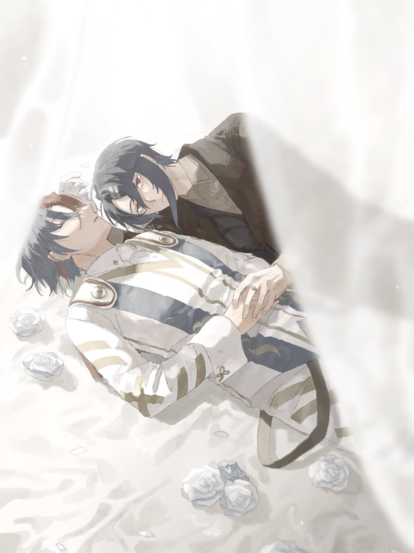 male alear and alcryst (fire emblem and 1 more) drawn by ramuniku_ooo