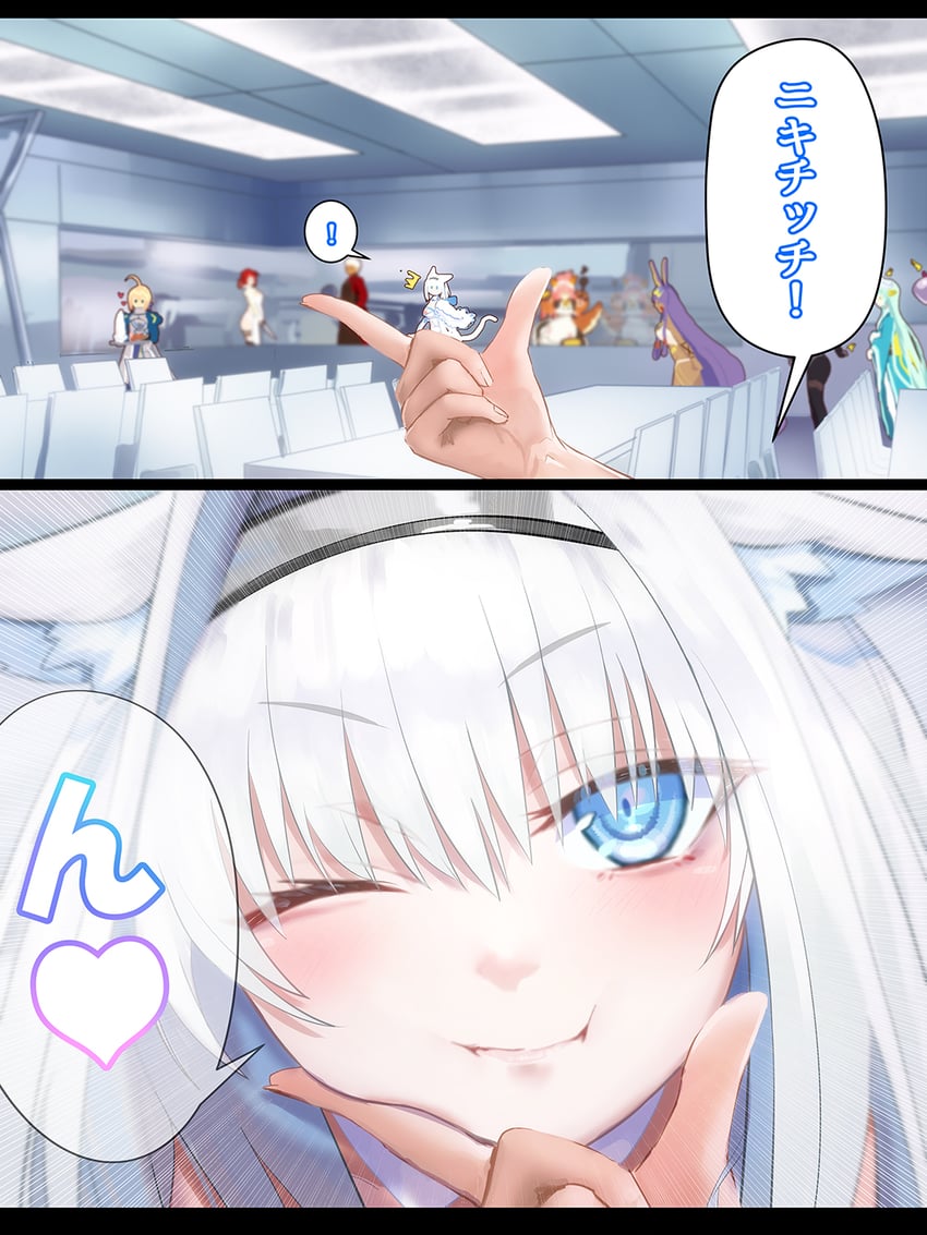 artoria pendragon, saber, tamamo, archer, minamoto no raikou, and 6 more (fate and 1 more) drawn by minami_koyogi