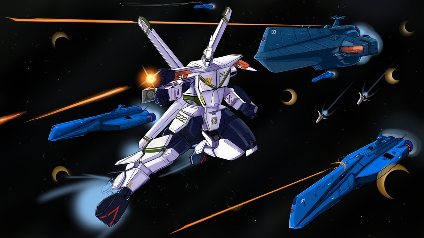 tasc, auroran, and af-2 (robotech and 2 more) drawn by leelf