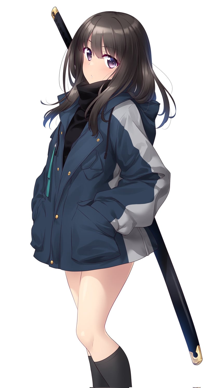 inoue takina (lycoris recoil) drawn by kuzuryuu_kennosuke