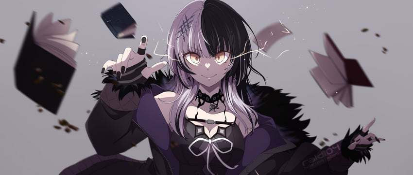 shiori novella (hololive and 1 more) drawn by aoi_kanan