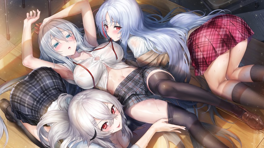 sovetsky soyuz, gangut, and tallinn (azur lane) drawn by hisasi