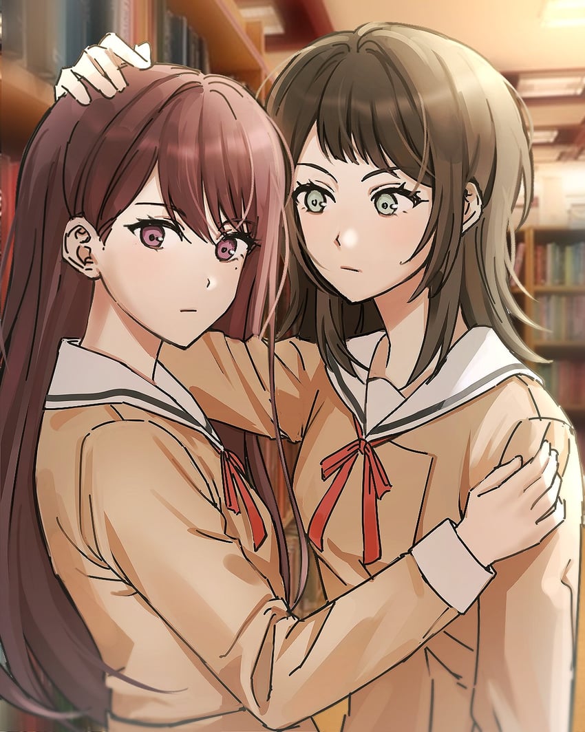 shiina taki and yahata umiri (bang dream! and 1 more) drawn by mygogogo11111