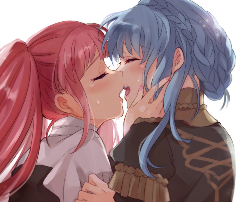 hilda valentine goneril and marianne von edmund (fire emblem and 1 more) drawn by konoha2014