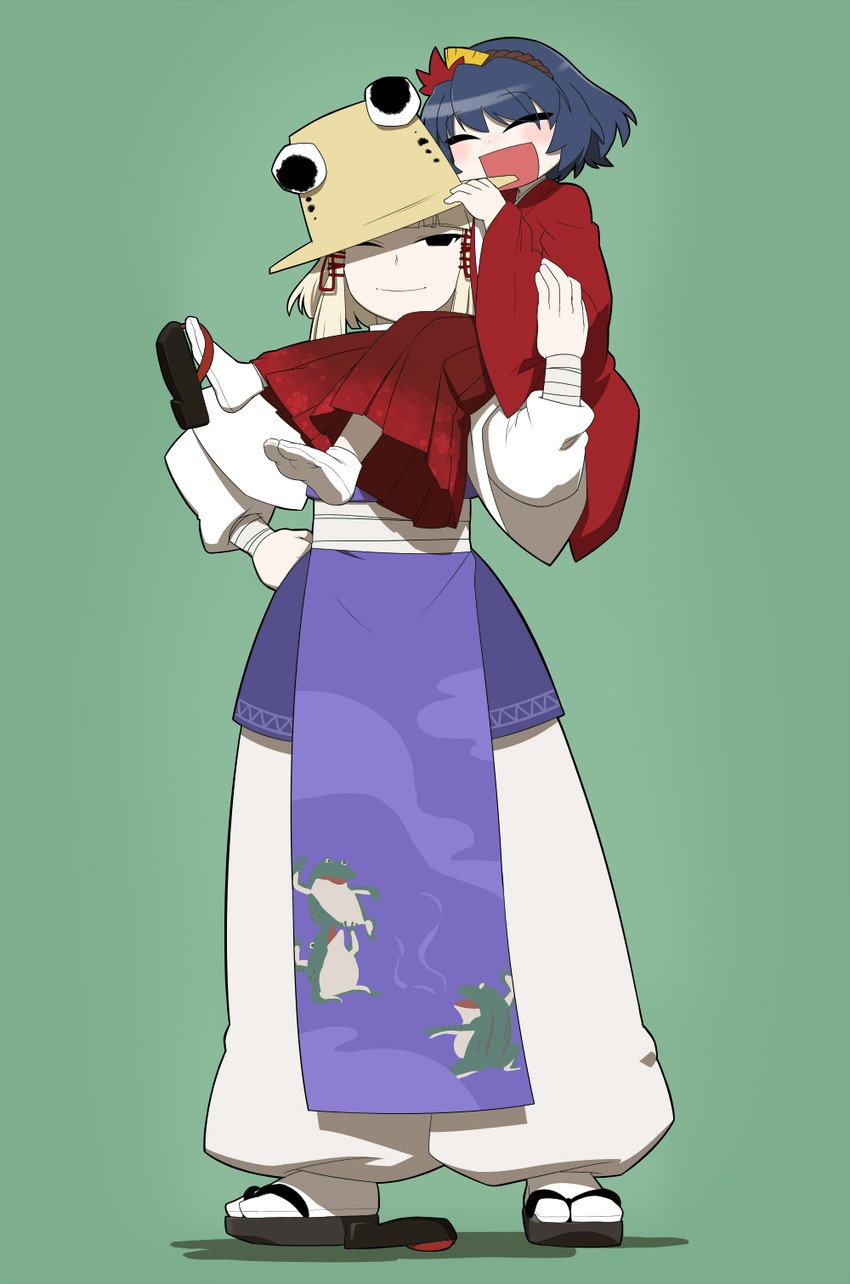 moriya suwako, yasaka kanako, and snake-eyed kanako (touhou) drawn by ume_(noraneko)