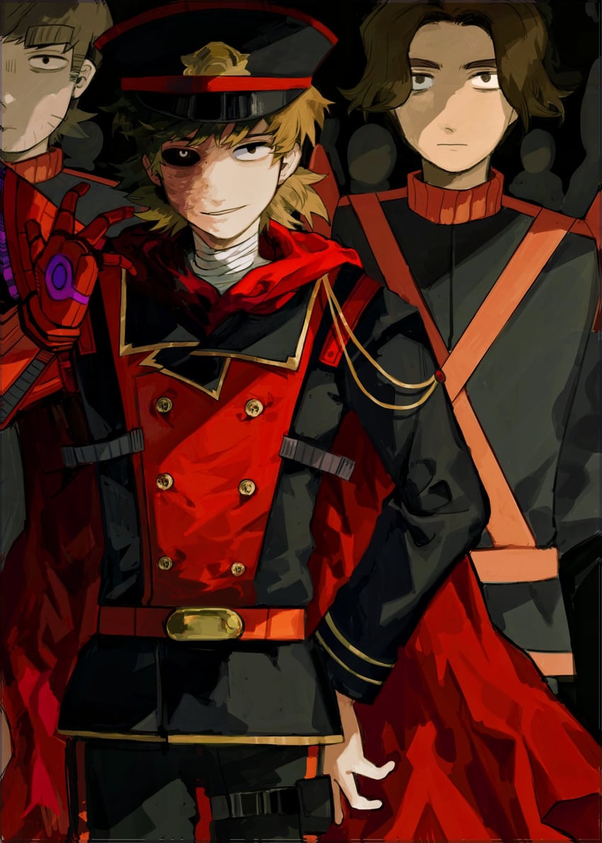 tord, future tord, paul, and patryck (eddsworld) drawn by luobxd